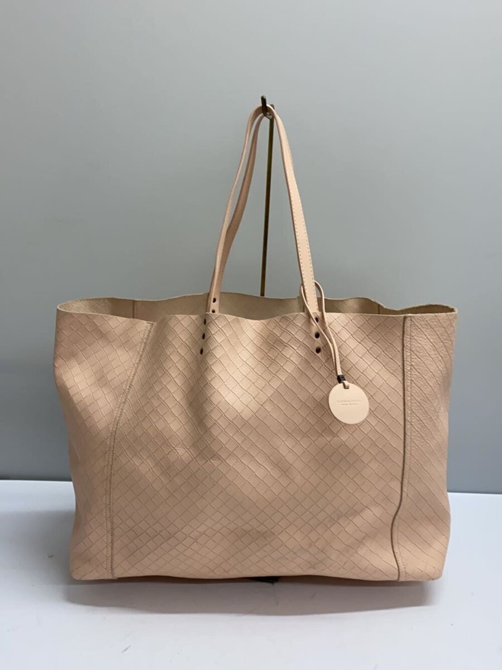 BOTTEGA VENETA Intrecciato Mirage Tote Bag Leather Pink Butterfly